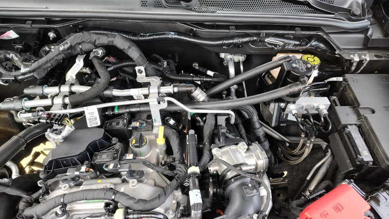J&L 2025 Ford Bronco 2.3L/ 23-25 Ford Ranger 2.3L Separator 3.0 PCV Side - Black Anodized-Oil Separators-Grocery Getter Performance