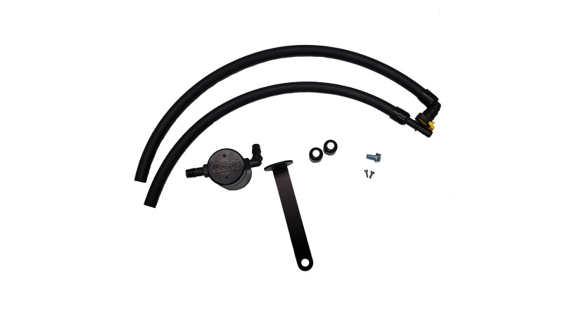 J&L 21-21.5 Ford Bronco 2.3L Ecoboost Passenger Side 3.0 Oil Separator - Black Anodized-Oil Separators-Grocery Getter Performance