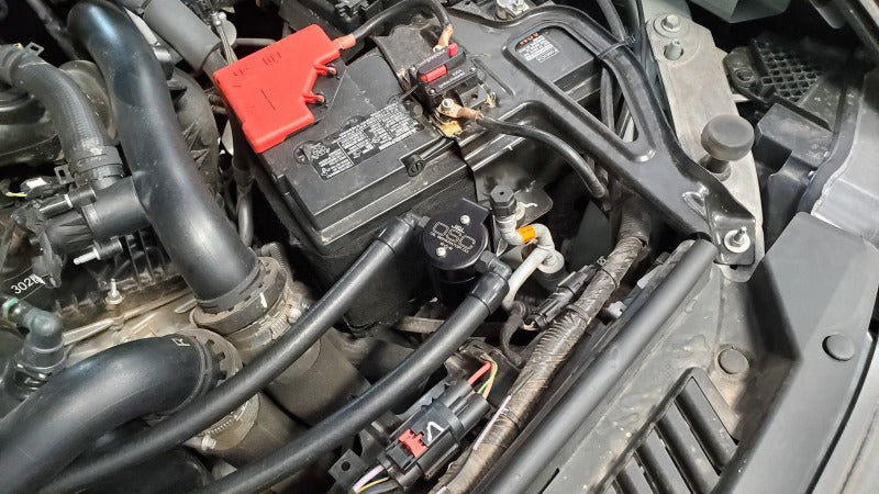 J&L 22-25 Ford Bronco Raptor 3.0L EcoBoost PCV Side Oil Separator 3.0 - Black Anodized-Oil Separators-Grocery Getter Performance