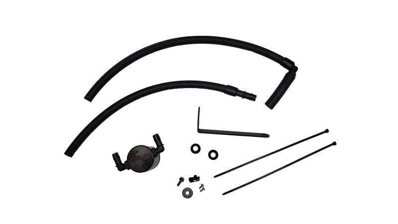 J&L 22-25 Subaru BRZ/GR86 2.4L Passenger Side Oil Separator 3.0 - Black Anodized-Oil Separators-Grocery Getter Performance