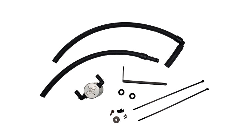 J&L 22-25 Subaru BRZ/GR86 2.4L Passenger Side Oil Separator 3.0 - Clear Anodized-Oil Separators-Grocery Getter Performance