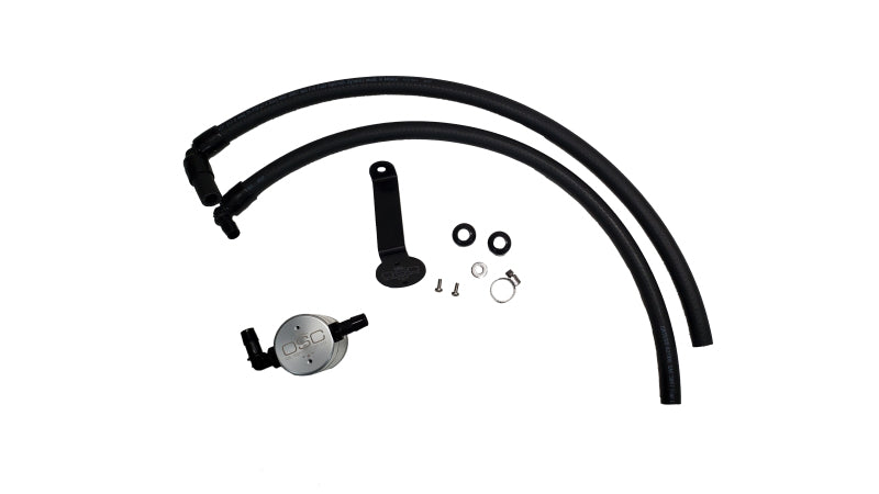 J&L 22-25 Toyota Tundra, 23-25 Sequoia 3.5L Turbo Oil Separator 3.0 Driver Side - Clear Anodized-Oil Separators-Grocery Getter Performance