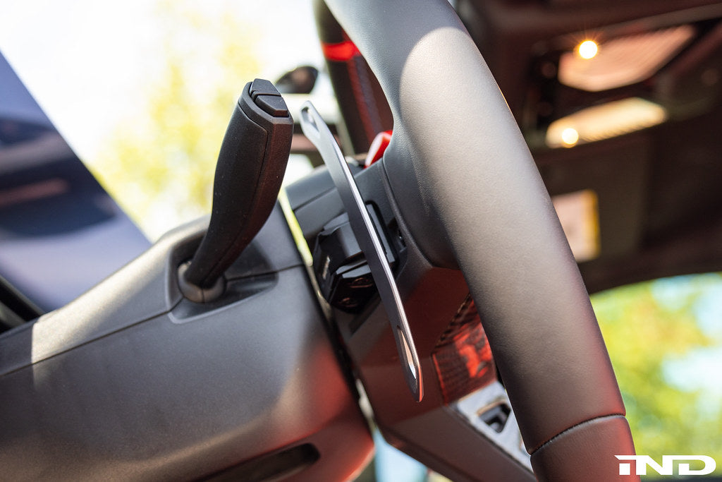 JQ Werks / MadTrace BMW G-Chassis Clubsport Magnetic Shift Paddle Set - Billet Aluminum V2-Interior-Grocery Getter Performance