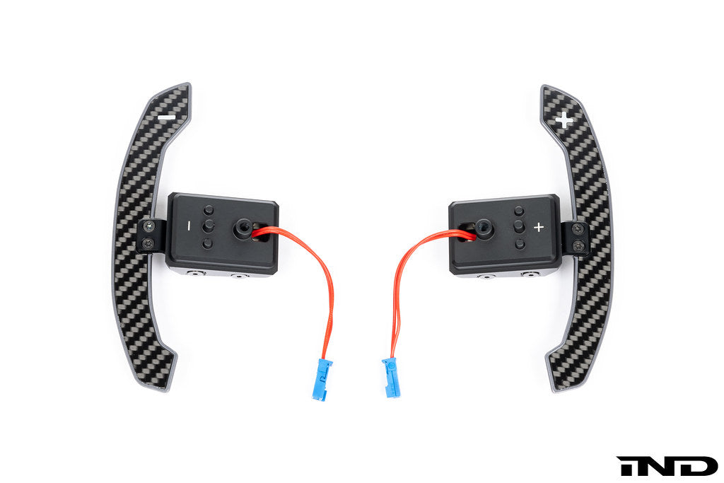 JQ Werks / MadTrace BMW G-Chassis Clubsport Magnetic Shift Paddle Set - Carbon V3-Interior-Grocery Getter Performance