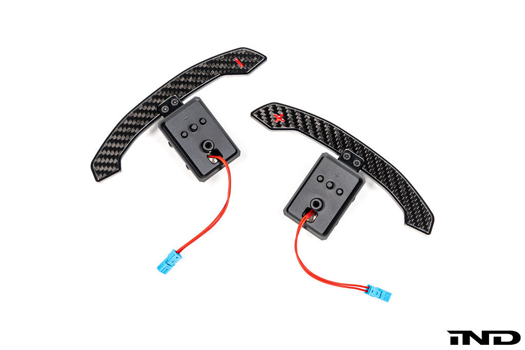 JQ Werks / MadTrace BMW G-Chassis Clubsport Magnetic Shift Paddle Set - Carbon V3-Interior-Grocery Getter Performance