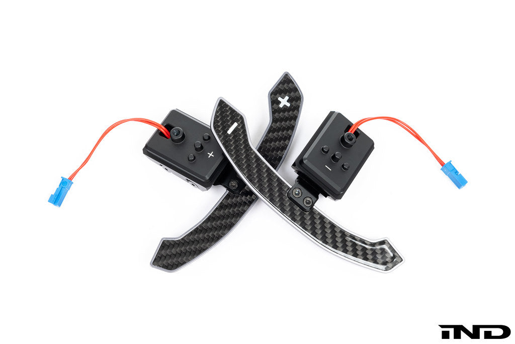 JQ Werks / MadTrace BMW G-Chassis Clubsport Magnetic Shift Paddle Set - Carbon V3-Interior-Grocery Getter Performance