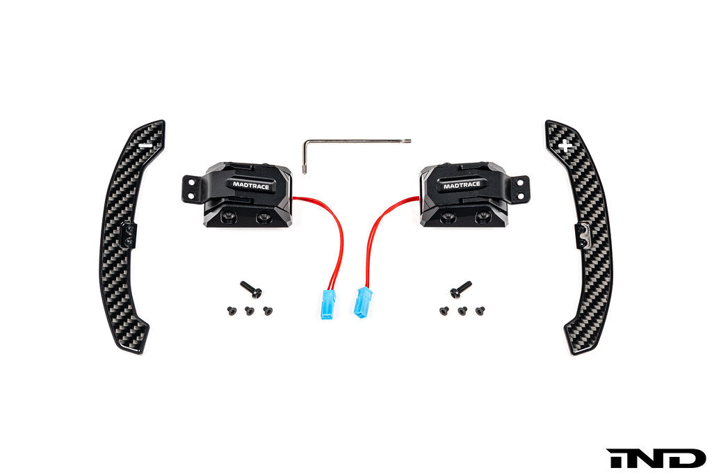 JQ Werks / MadTrace BMW G-Chassis Clubsport Magnetic Shift Paddle Set - Carbon V3-Interior-Grocery Getter Performance