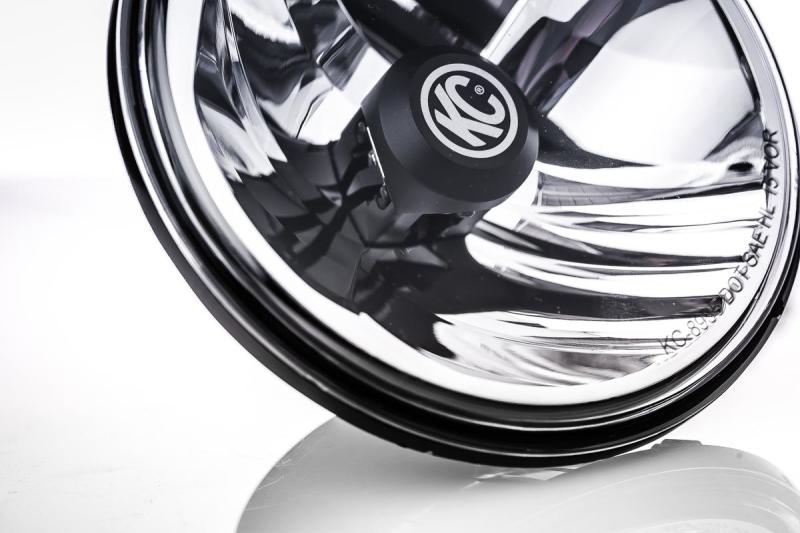KC HiLiTES 07-18 Jeep JK 7in. Gravity LED DOT Approved Replacement Headlight (Single)-Headlights-Grocery Getter Performance