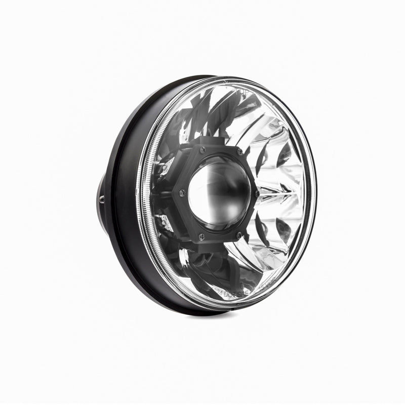 KC HiLiTES 07-18 Jeep JK 7in. Gravity LED Pro DOT Approved Replacement Headlight (Single)-Headlights-Grocery Getter Performance