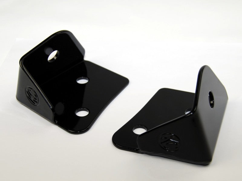 KC HiLiTES 07-18 Jeep JK A-Pillar Windshield Light Mount Bracket Set (Pair) - Black-Light Mounts-Grocery Getter Performance