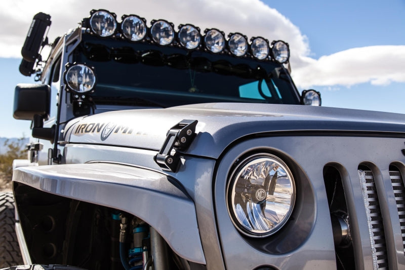 KC HiLiTES 07-18 Jeep JK (Not for Rubicon/Sahara) 7in. Gravity LED DOT Headlight (Pair Pack System)-Headlights-Grocery Getter Performance