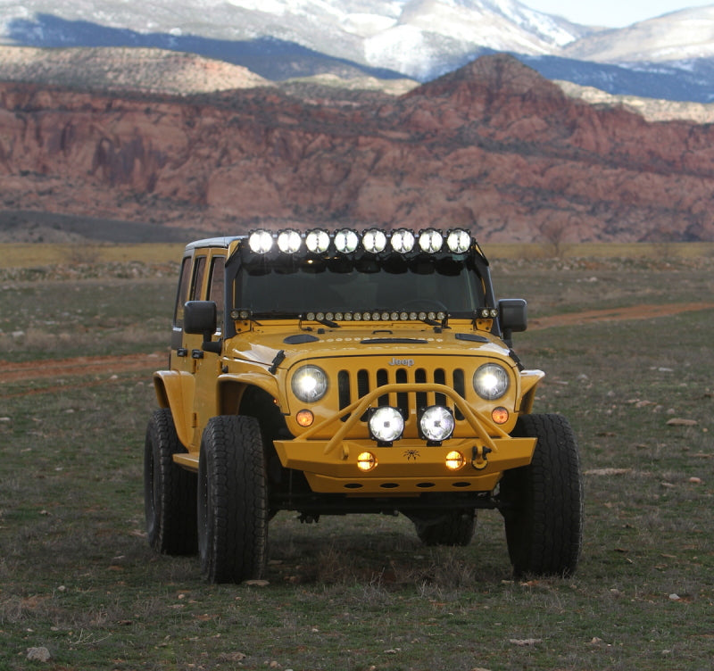 KC HiLiTES 07-18 Jeep JK (Not for Rubicon/Sahara) 7in. Gravity LED Pro DOT Headlight (Pair Pack Sys)-Headlights-Grocery Getter Performance