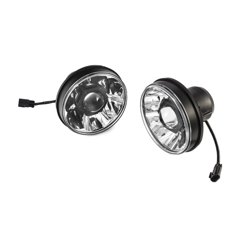 KC HiLiTES 07-18 Jeep JK (Not for Rubicon/Sahara) 7in. Gravity LED Pro DOT Headlight (Pair Pack Sys)-Headlights-Grocery Getter Performance
