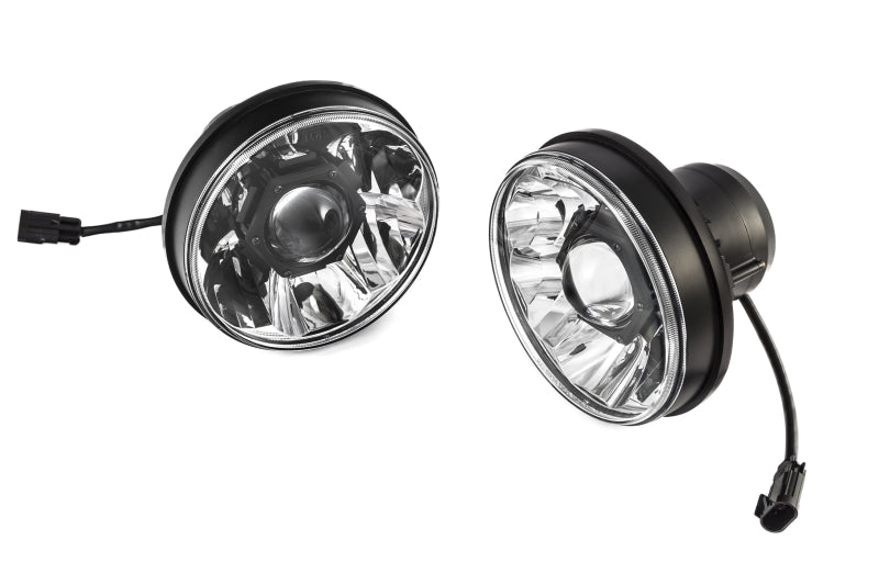 KC HiLiTES 07-18 Jeep JK (Not for Rubicon/Sahara) 7in. Gravity LED Pro DOT Headlight (Pair Pack Sys)-Headlights-Grocery Getter Performance