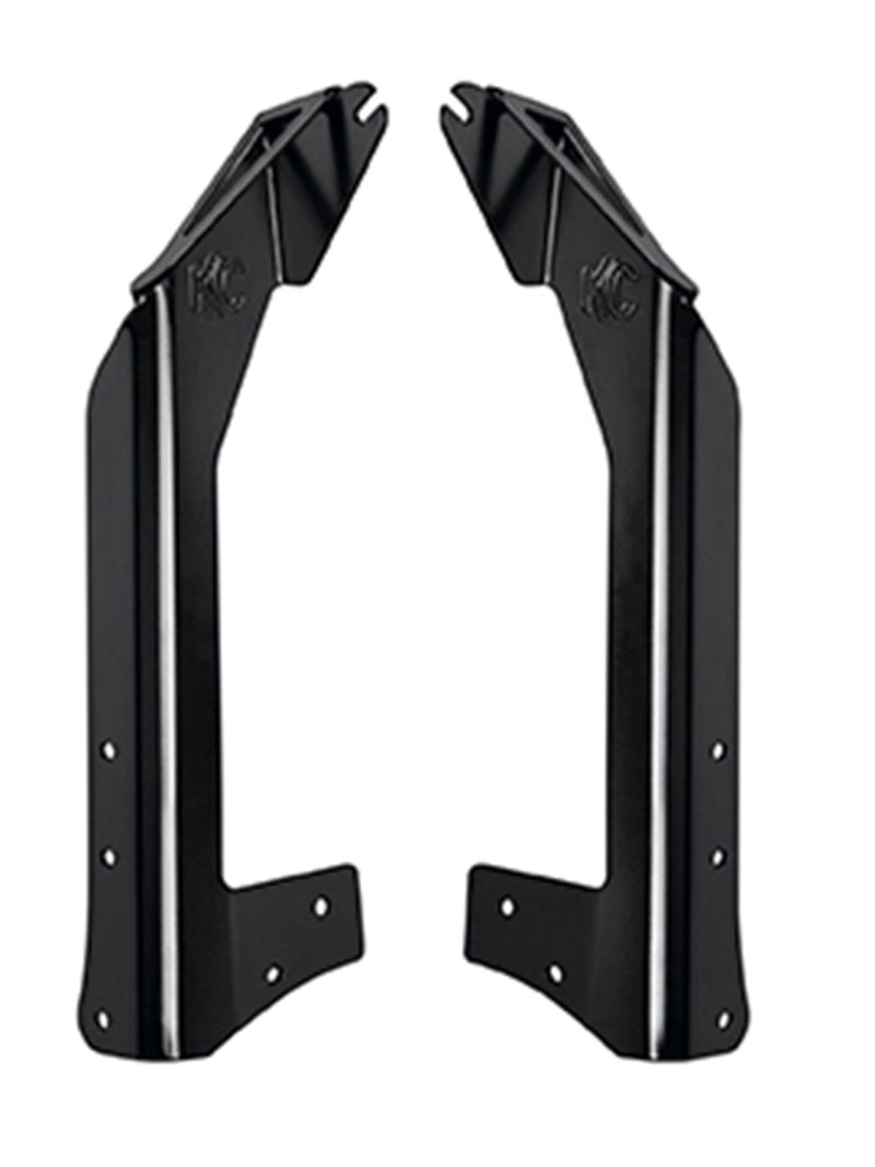 KC HiLiTES 07-18 Jeep JK Overhead Mount Bracket Set (for 50in. Gravity LED Pro6/C-Series LED Lights)-Light Mounts-Grocery Getter Performance
