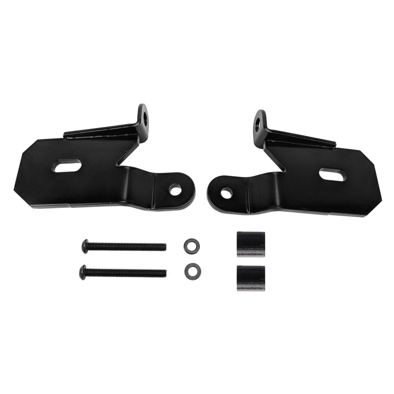 KC HiLiTES 18-19 Jeep Wrangler JL A-Pillar Light Mount Bracket Set (Pair) - Black-Light Mounts-Grocery Getter Performance