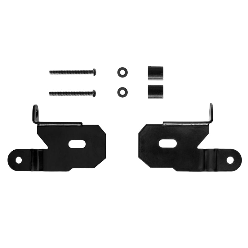 KC HiLiTES 18-19 Jeep Wrangler JL A-Pillar Light Mount Bracket Set (Pair) - Black-Light Mounts-Grocery Getter Performance