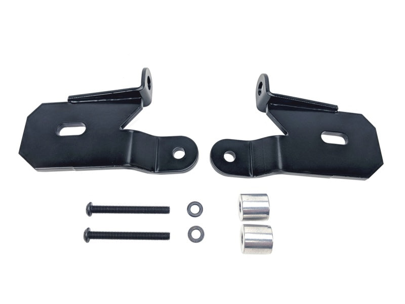 KC HiLiTES 18-19 Jeep Wrangler JL A-Pillar Light Mount Bracket Set (Pair) - Black-Light Mounts-Grocery Getter Performance