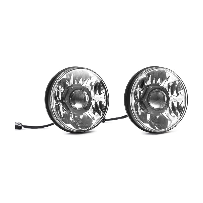 KC HiLiTES 18-20 Jeep JL/JT 7in. Gravity LED Pro DOT Approved Replac. Headlight (Pair Pack Sys)-Headlights-Grocery Getter Performance
