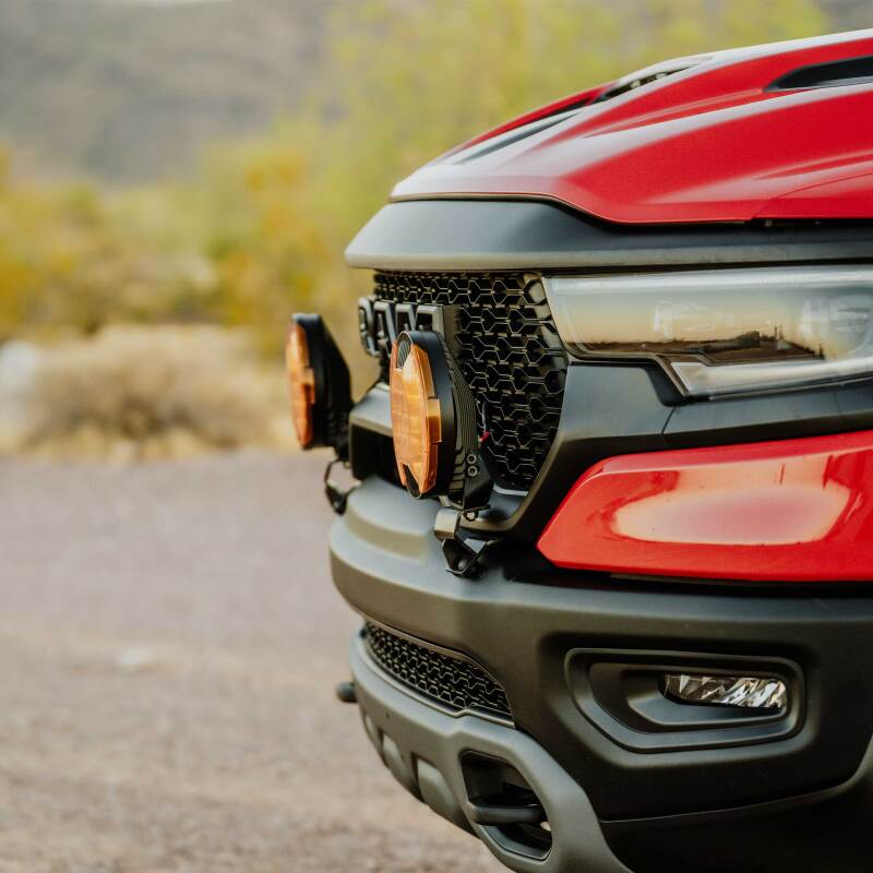 KC HiLiTES 2019+ RAM 1500 Rebel/TRX Grill Mount Light Brackets for Two Lights-Light Mounts-Grocery Getter Performance