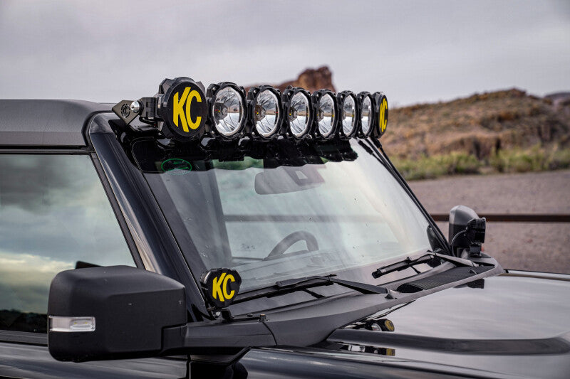 KC HiLiTES 2021+ Ford Bronco 50in Overhead Light Bar Mounting Bracket Set-Light Mounts-Grocery Getter Performance