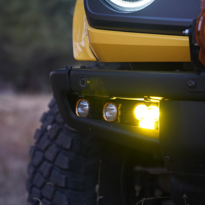 KC HiLiTES 2021+ Ford Bronco FLEX ERA 3 Dual Mode SAE Fog Light Pocket Kit-Light Bars & Cubes-Grocery Getter Performance