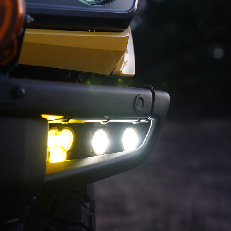 KC HiLiTES 2021+ Ford Bronco FLEX ERA 3 Dual Mode SAE Fog Light Pocket Kit-Light Bars & Cubes-Grocery Getter Performance