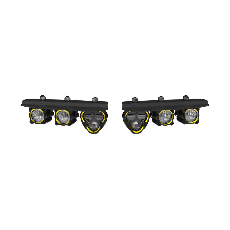 KC HiLiTES 2021+ Ford Bronco FLEX ERA 3 Dual Mode SAE Fog Light Pocket Kit-Light Bars & Cubes-Grocery Getter Performance