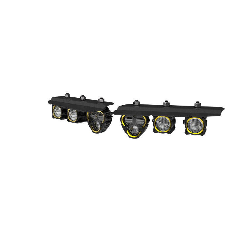 KC HiLiTES 2021+ Ford Bronco FLEX ERA 3 Dual Mode SAE Fog Light Pocket Kit-Light Bars & Cubes-Grocery Getter Performance