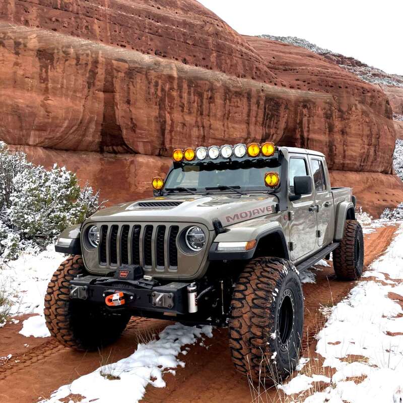 KC HiLiTES 21-23 Jeep 392/Mojave Overhead Mount Bracket Set for 50in. Light Bar (Pair)-Light Mounts-Grocery Getter Performance