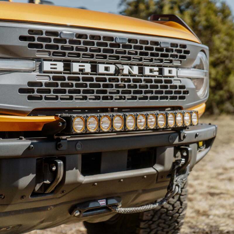 KC HiLiTES 21-24 Ford Bronco Front Bumper Light Bar Mount (For 30in FLEX ERA LED Light Bar)-Light Mounts-Grocery Getter Performance
