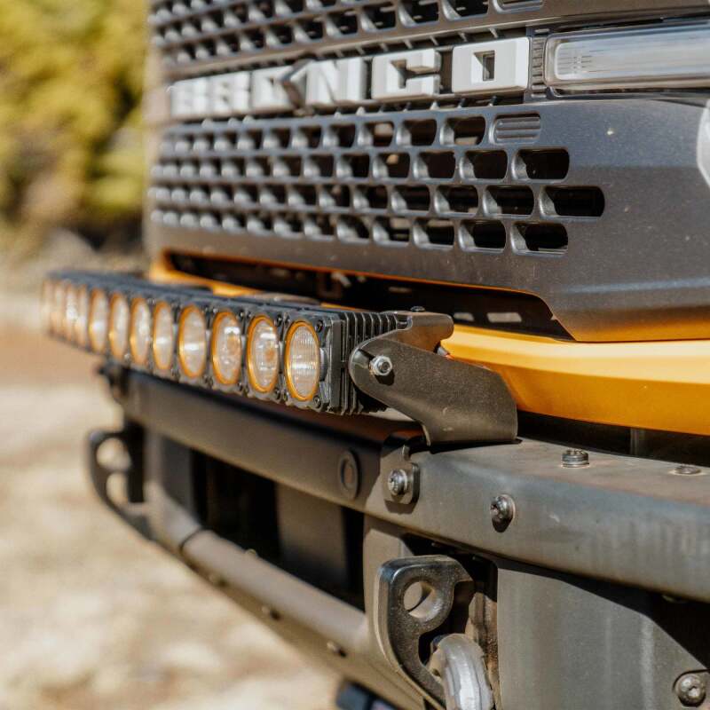 KC HiLiTES 21-24 Ford Bronco Front Bumper Light Bar Mount (For 30in FLEX ERA LED Light Bar)-Light Mounts-Grocery Getter Performance