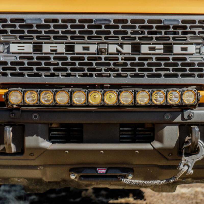 KC HiLiTES 21-24 Ford Bronco Front Bumper Light Bar Mount (For 30in FLEX ERA LED Light Bar)-Light Mounts-Grocery Getter Performance