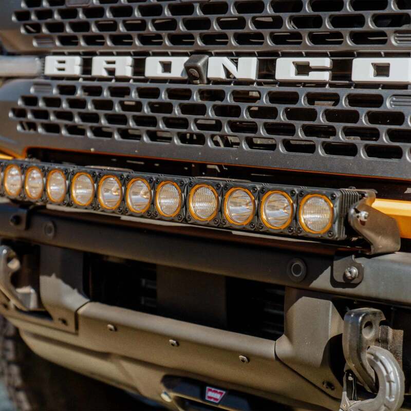 KC HiLiTES 21-24 Ford Bronco Front Bumper Light Bar Mount (For 30in FLEX ERA LED Light Bar)-Light Mounts-Grocery Getter Performance