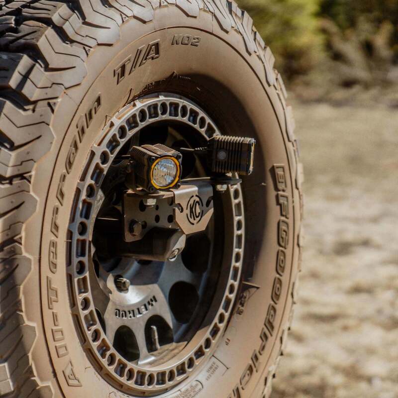 KC HiLiTES 21-24 Ford Bronco Spare Tire Carrier Light Mount w/ M12x1.5 Lug Nuts-Light Mounts-Grocery Getter Performance