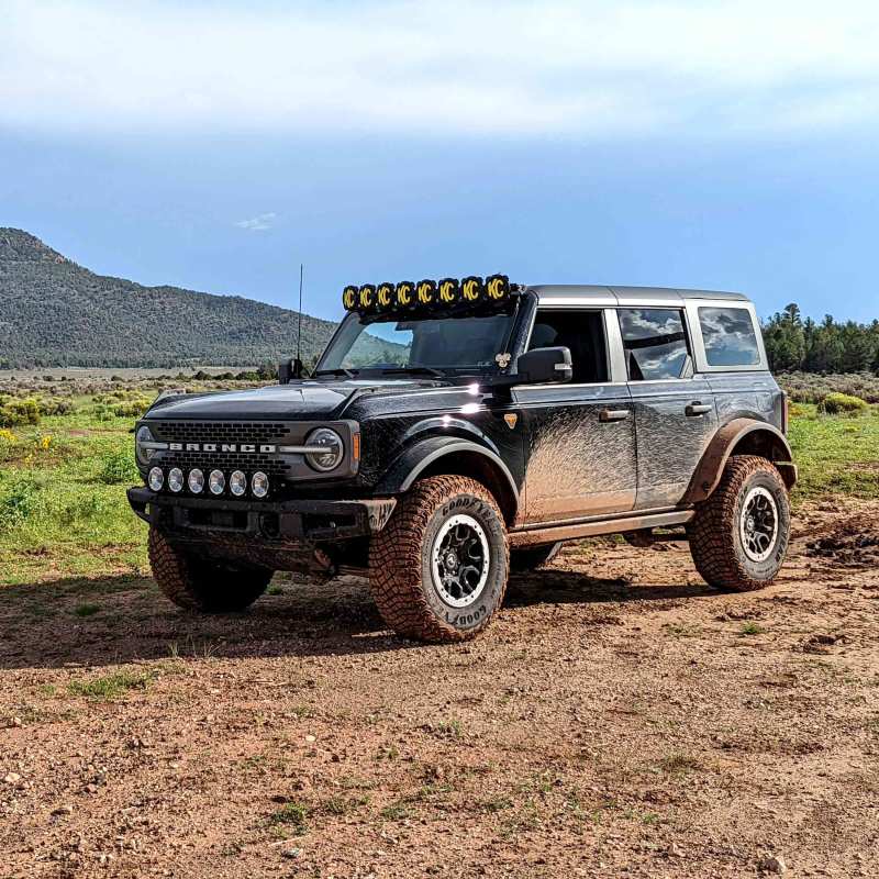 KC HiLiTES 21+ Ford Bronco 39in. Gravity LED Pro6 Light Bar Kit Front Bumper-Light Bars & Cubes-Grocery Getter Performance