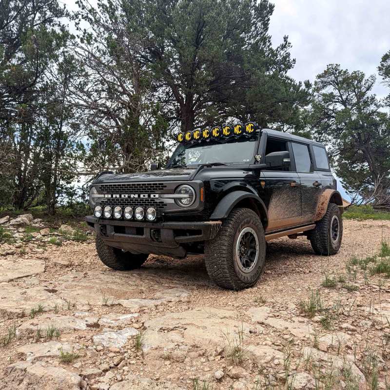 KC HiLiTES 21+ Ford Bronco 39in. Gravity LED Pro6 Light Bar Kit Front Bumper-Light Bars & Cubes-Grocery Getter Performance