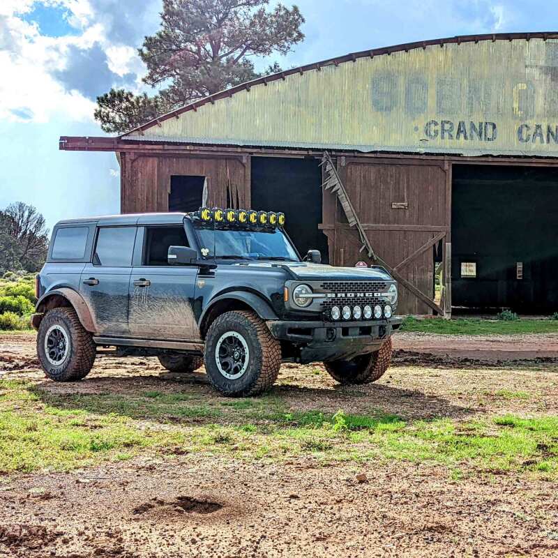 KC HiLiTES 21+ Ford Bronco 39in. Gravity LED Pro6 Light Bar Kit Front Bumper-Light Bars & Cubes-Grocery Getter Performance
