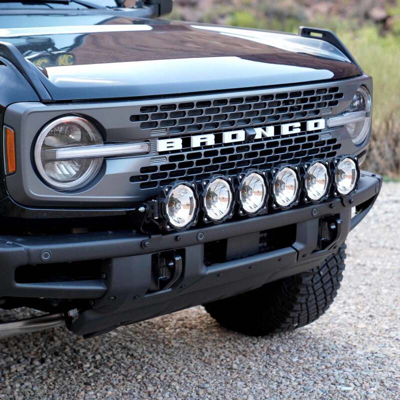 KC HiLiTES 21+ Ford Bronco 39in. Gravity LED Pro6 Light Bar Kit Front Bumper-Light Bars & Cubes-Grocery Getter Performance