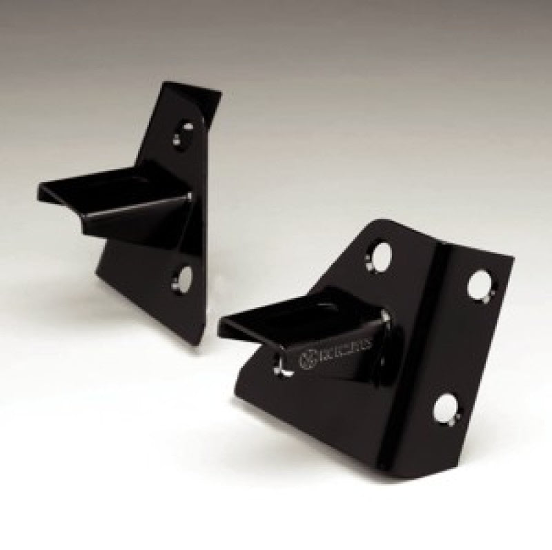 KC HiLiTES 86-95 Jeep YJ Windshield Hinge Light Mount Bracket Set (Pair) - Black-Light Mounts-Grocery Getter Performance