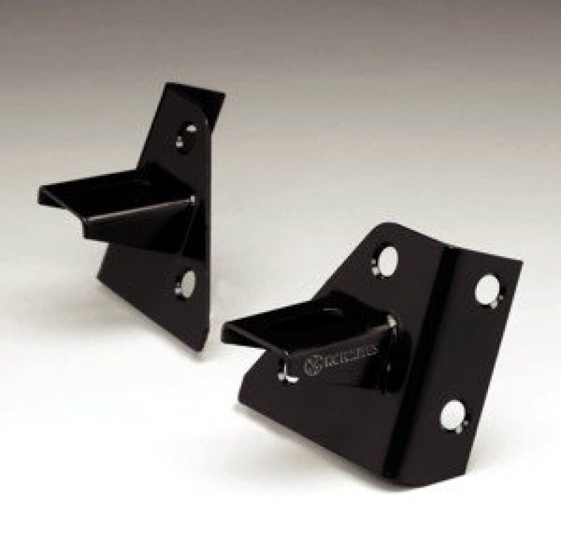 KC HiLiTES 86-95 Jeep YJ Windshield Hinge Light Mount Bracket Set (Pair) - Black-Light Mounts-Grocery Getter Performance