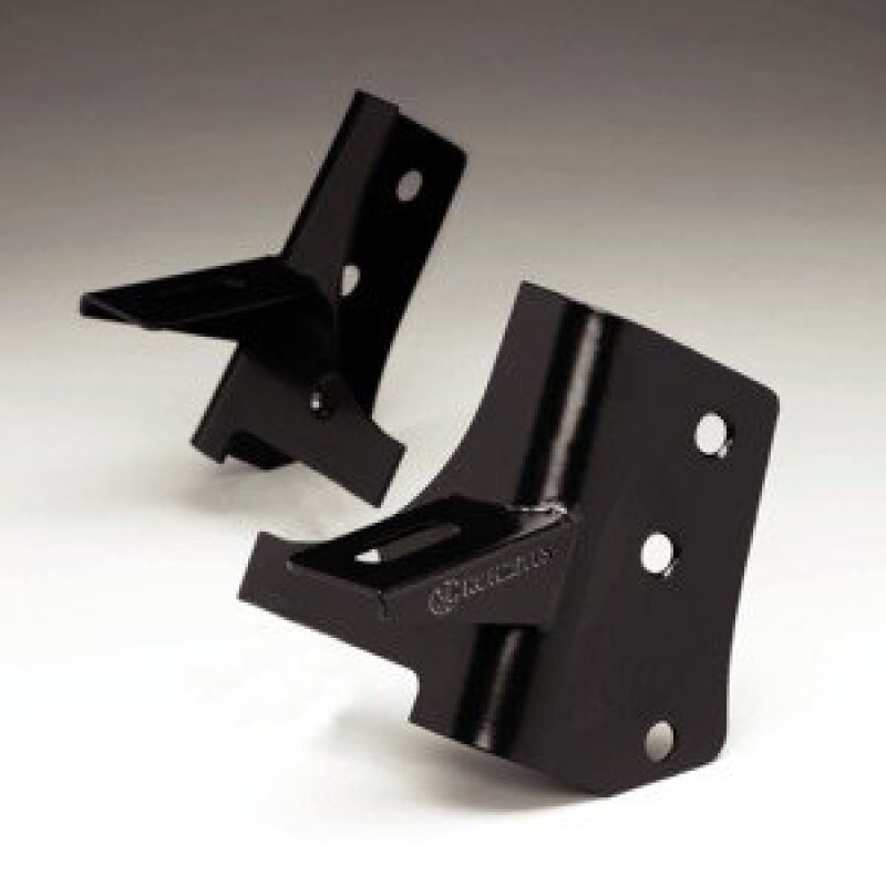 KC HiLiTES 97-06 Jeep TJ A-Pillar Windshield Hinge Light Mount Bracket Set (Pair) - Black-Light Mounts-Grocery Getter Performance