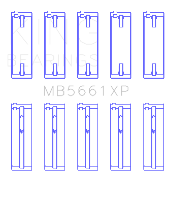 King Audi/Volkswagen ADZ/AWT/APK/BHP/BPY/AKS 1.6/1.8/2.0L Crankshaft Main Bearing Set-Bearings-Grocery Getter Performance