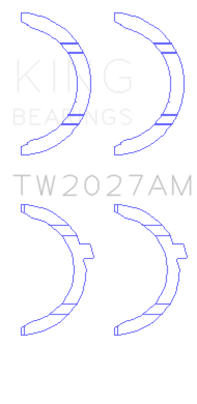 King Engine Bearings AUDI AAH, BUG, CCWA,CTBA Thrust Washer Set-Bearings-Grocery Getter Performance