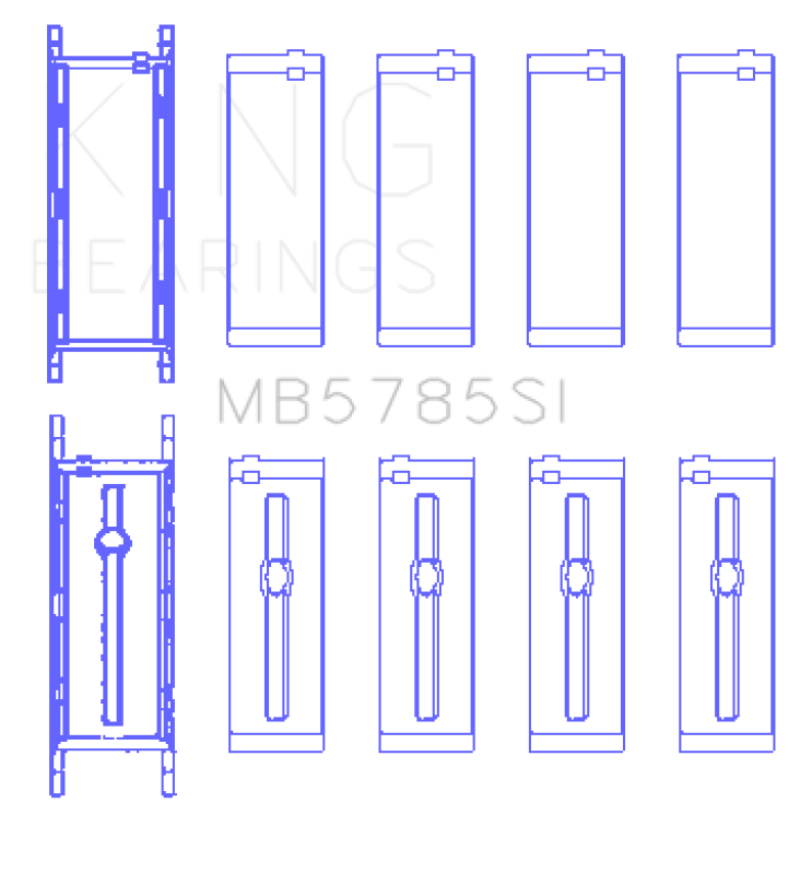 King Engine Bearings BMW B48A20B Main Bearing Set-Bearings-Grocery Getter Performance