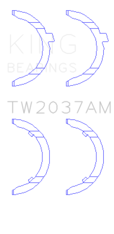 King Engine Bearings BMW M5 E39 5.0L V8 S62B50 Thrust Washers-Bearings-Grocery Getter Performance