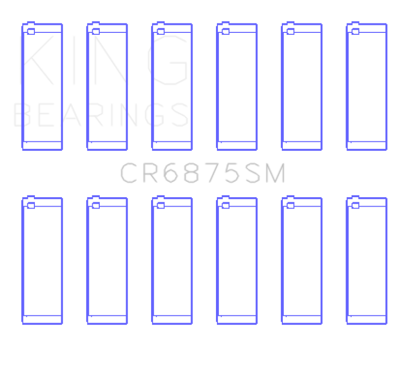 King Engine Bearings BMW N52 B25/B30 & N53 B25/B30 3.0L Connecting Rod Bearing Set - Size STD-Bearings-Grocery Getter Performance