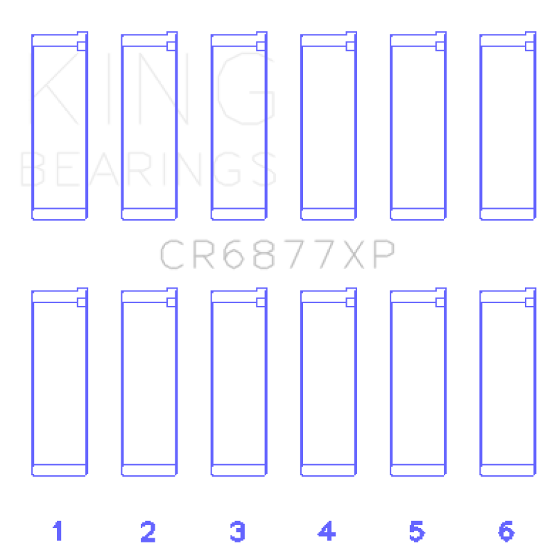 King Engine Bearings BMW S54B32 3.2L Performance Rod Bearing Set - Size STD-Bearings-Grocery Getter Performance