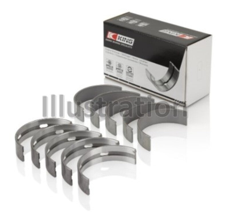 King Engine Bearings BMW S65B40A (Size +0.25mm) Crankshaft Main Bearing ( Set of 5 )-Bearings-Grocery Getter Performance