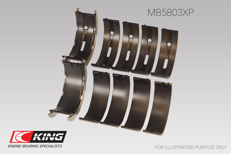 King Engine Bearings BMW S65B40A (Size +0.25mm) Main Bearing Set-Bearings-Grocery Getter Performance